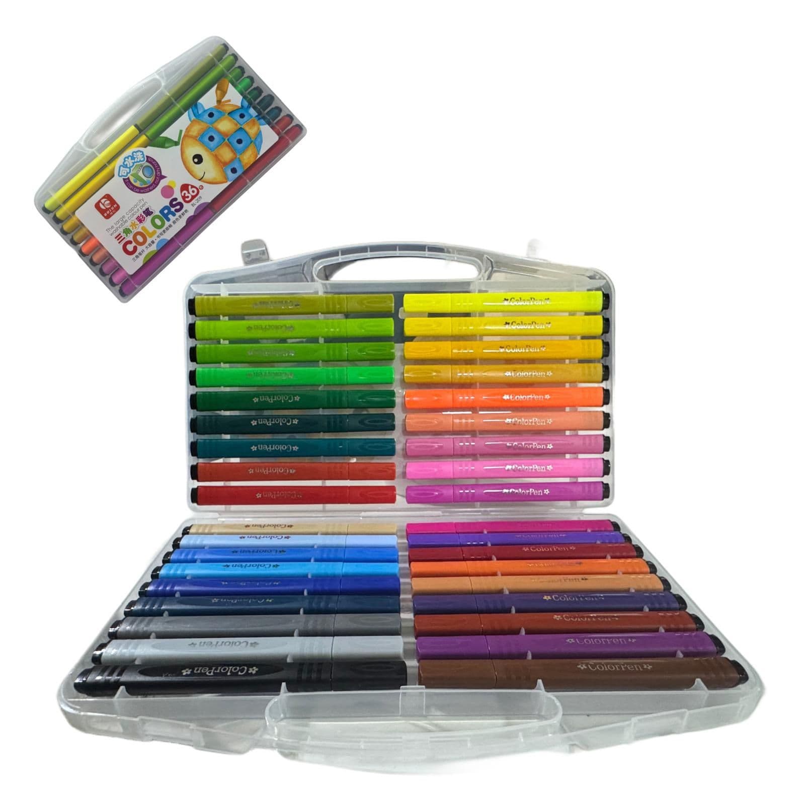 Boiun Washable Color Pen Set (36 Pens)
