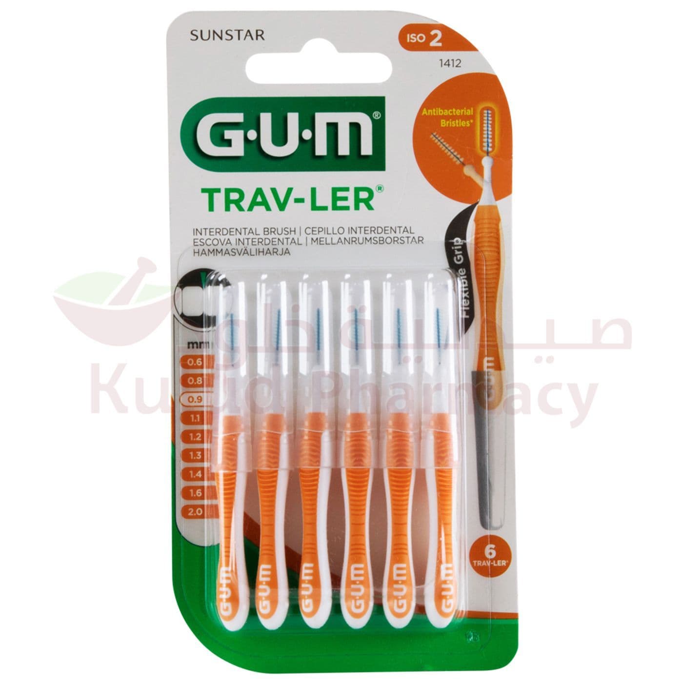 Butler Gum Traveler Interdental Brush  6 PC