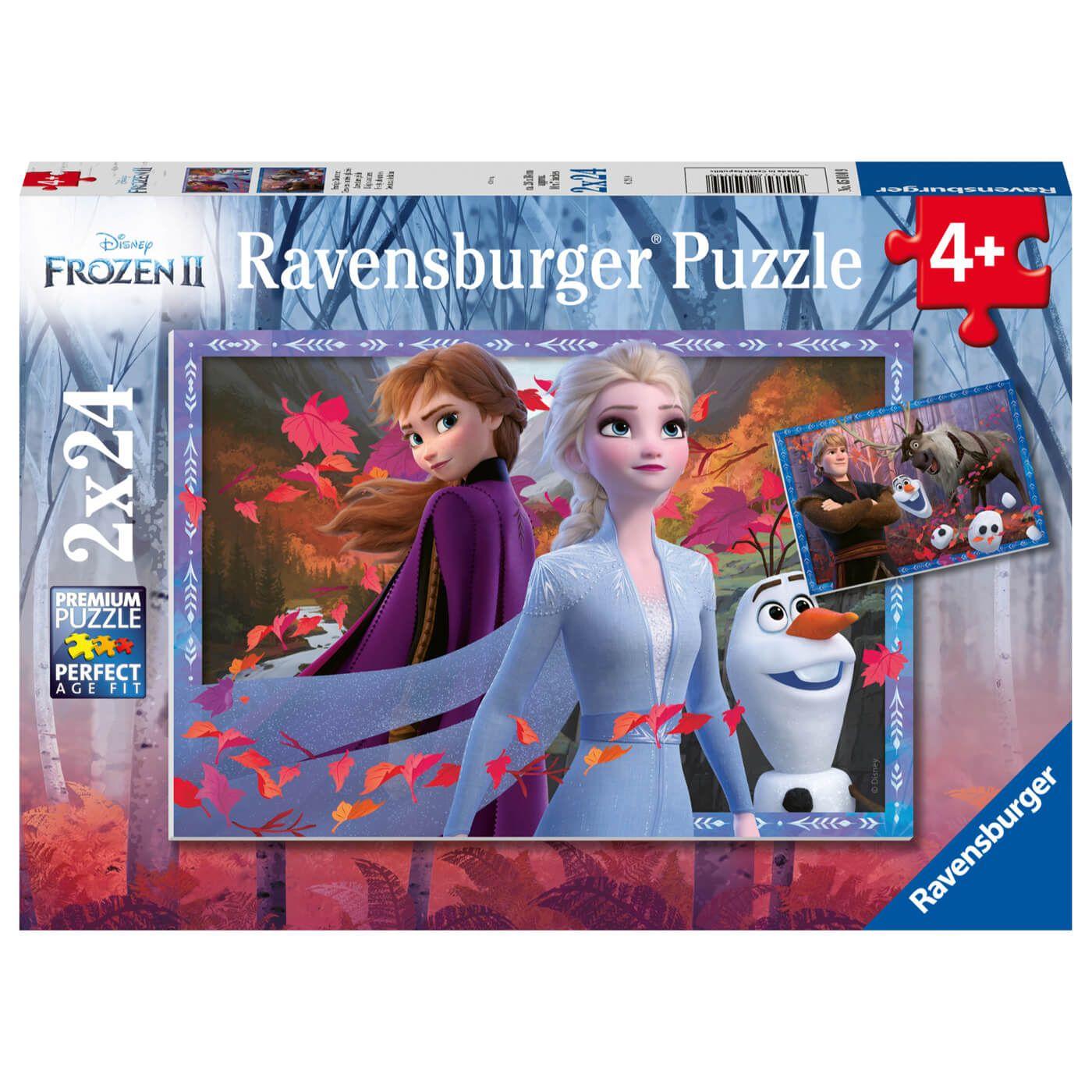 Ravensburger Disney Frozen 2 Frosty Adventures Puzzles (2 Pack, 24 Pieces)