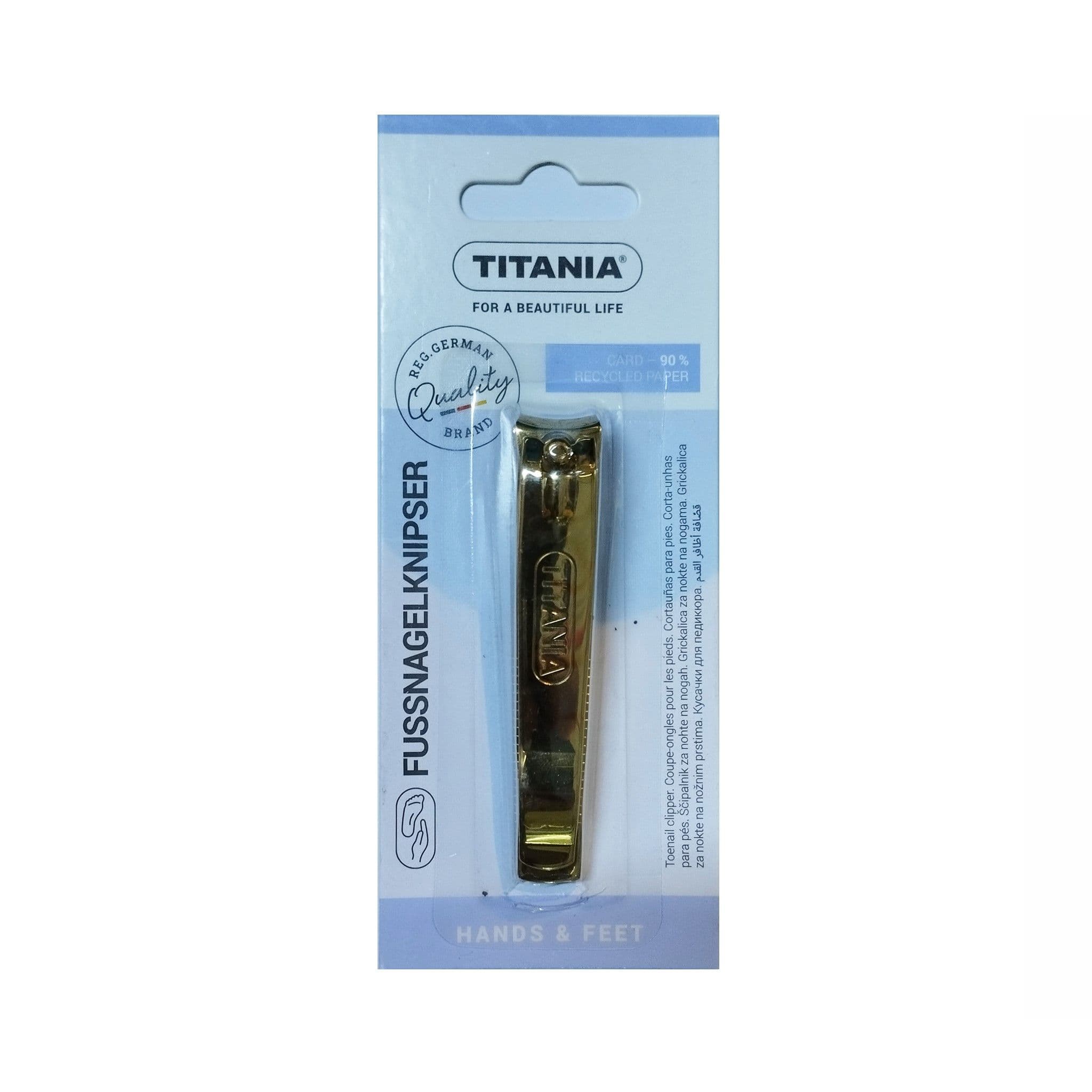 Titania Stainless Large Nail Clipper 1057B- Gold