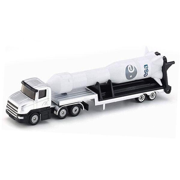 Siku Die Cast Low Loader With Rocket