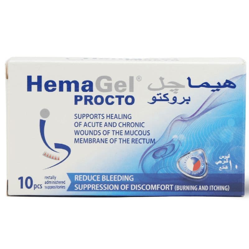 Hema Gel Procto Supp Suppository  10 PC