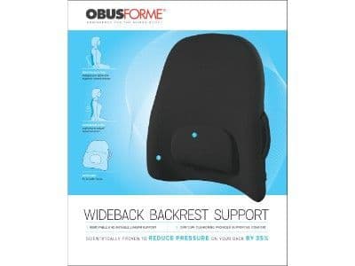 Obusforme Wide Back Black Support  1 PC