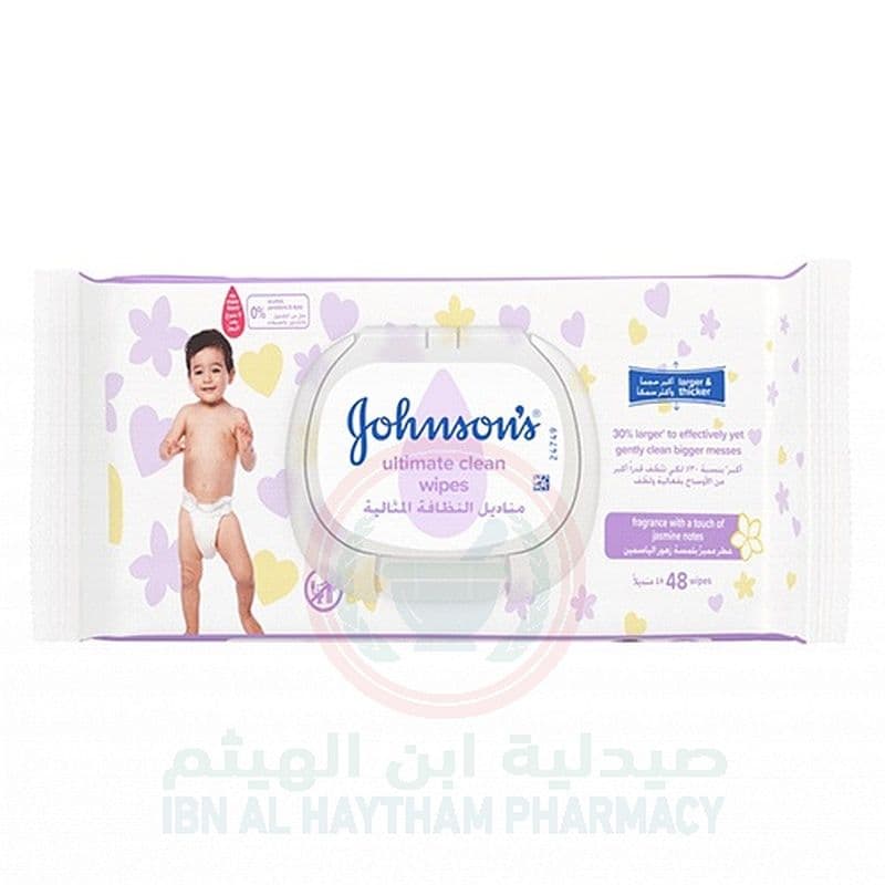 Johnson & Johnson Baby Ultimate Clean Wipes 48'S