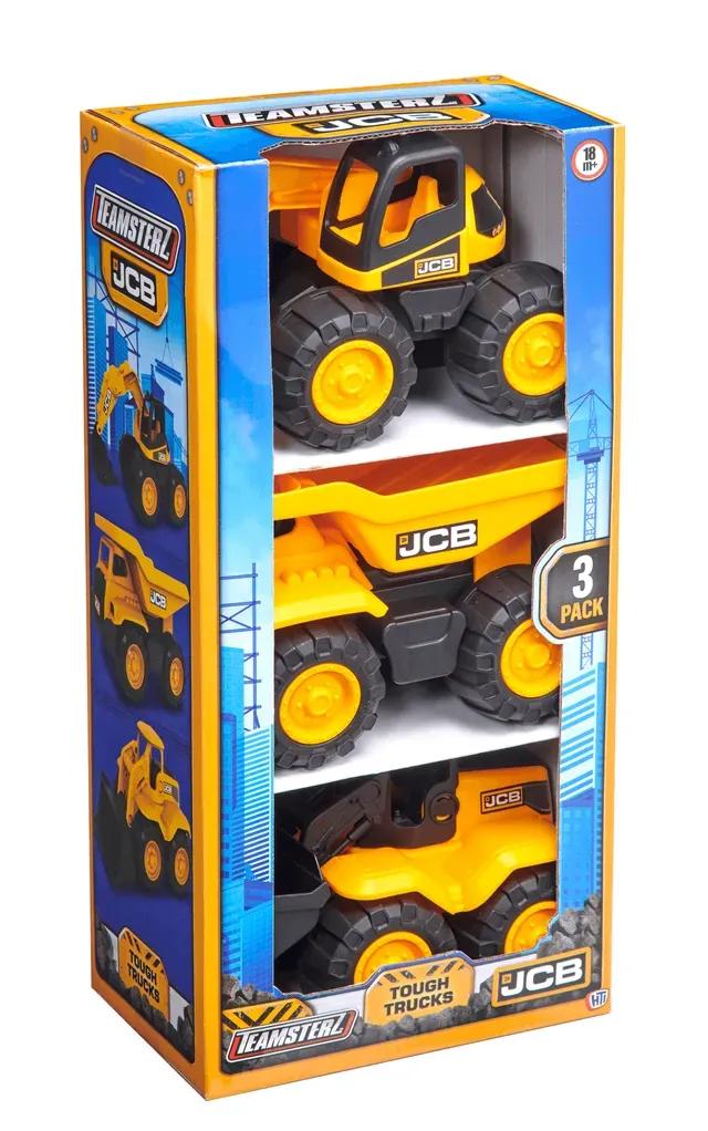 Teamsterz Jcb Tough Trucks 3 Piece Play Vehicles 17.78 Cm