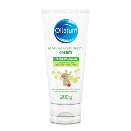 Oilatum Soothing Moisture Rich Cream For Baby 200G (Buy 2 Get 1 Free)