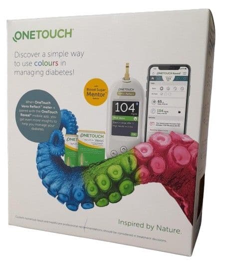 One Touch Verio Reflect Starter Kit (1 Verio Meter + 100 Verio Strips)