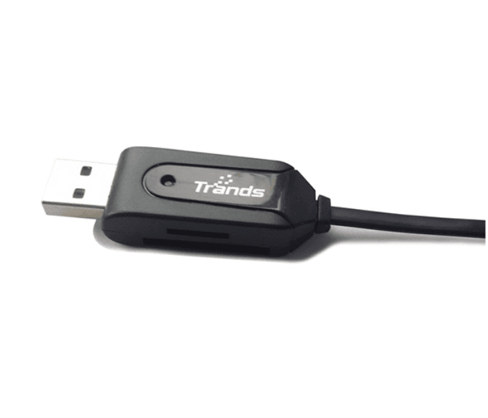 Trands Tr-Ot1682 Micro Usb Otg Cable With D Reader - Black - Slr