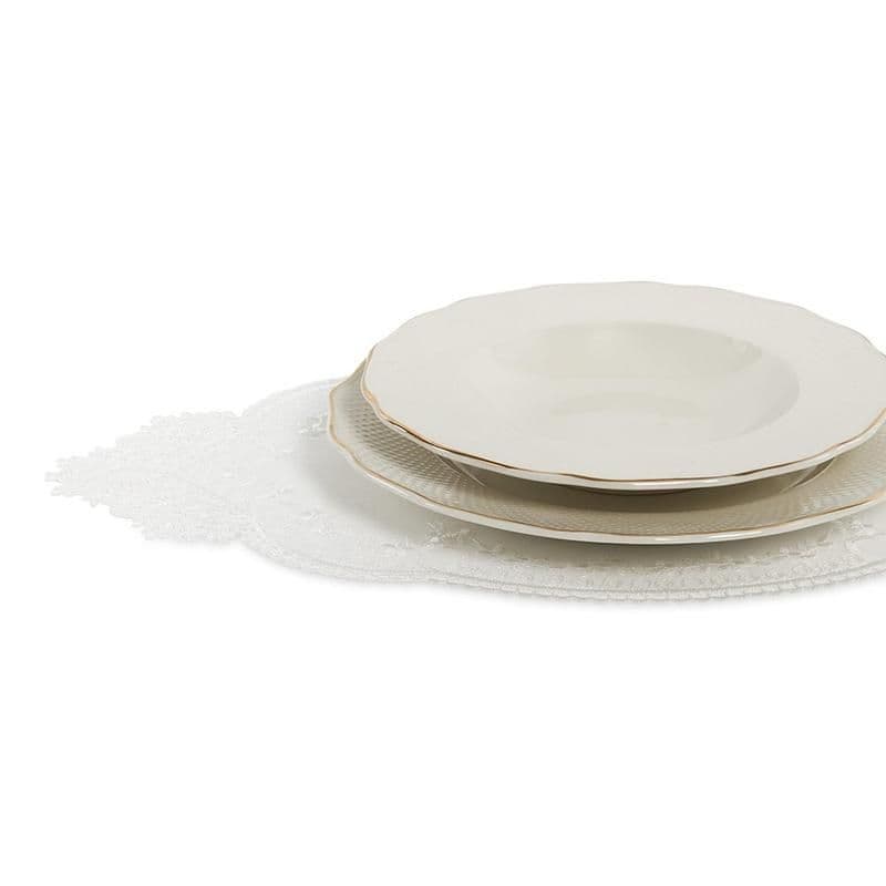 Rive 6-Piece Table Mat Set, White - 29X50Cm