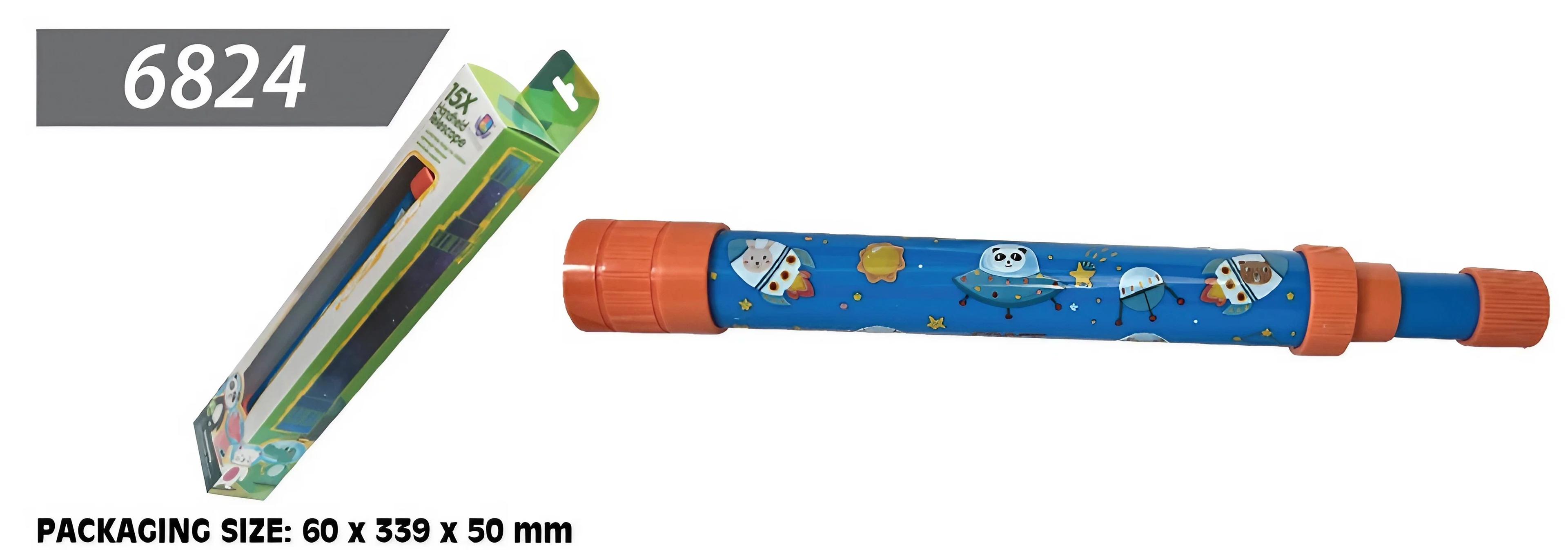 Eastcolight Junior 15X Handheld Telescope (Orange/Blue, 33.9 Cm)