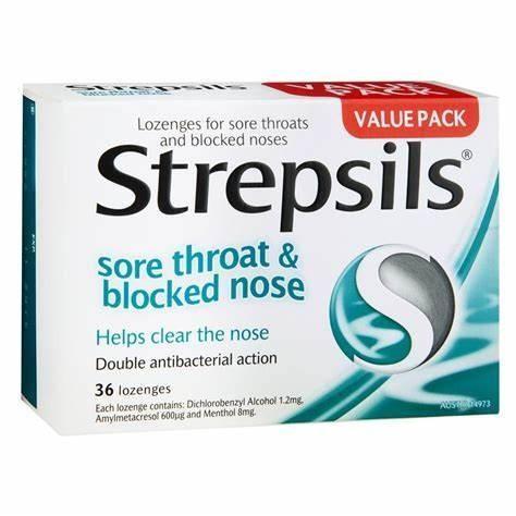 Strepsils Soar Throat Menthol 36'S Lozenges