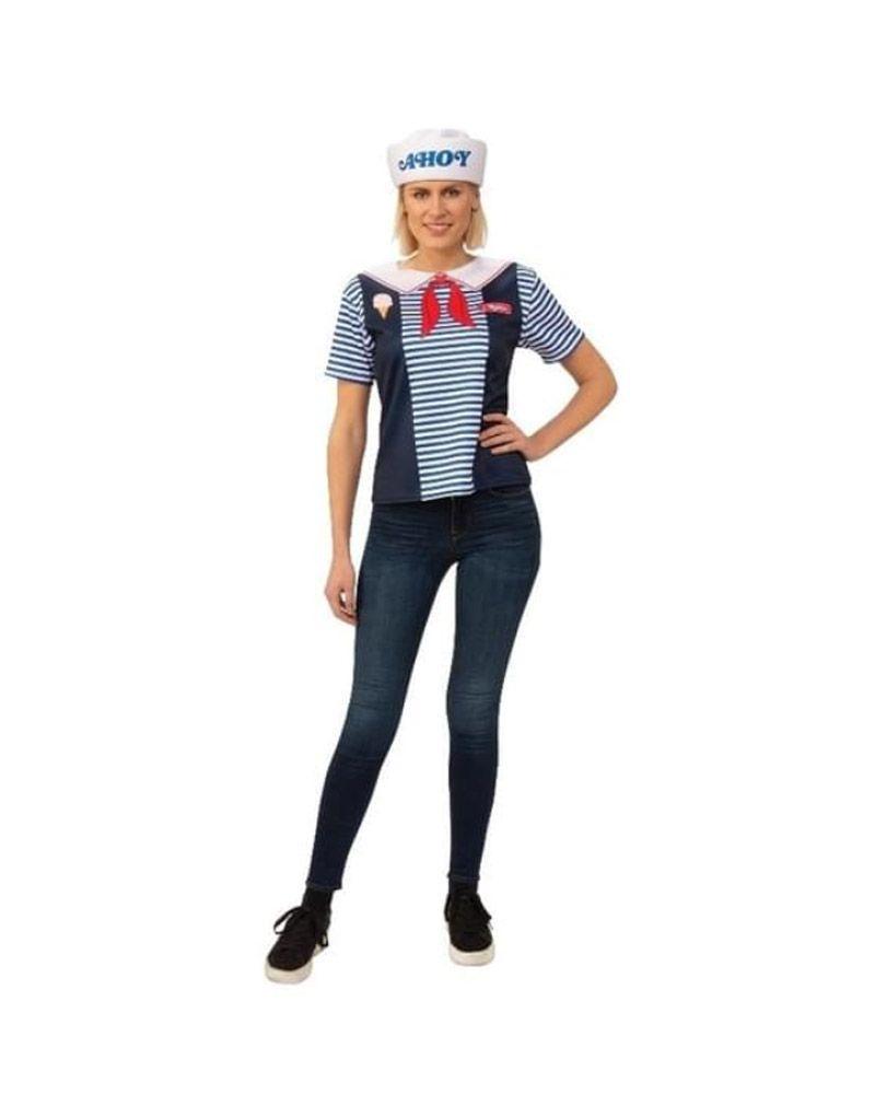 Stranger Things Robin Scoops Ahoy Deluxe Costume Large Size