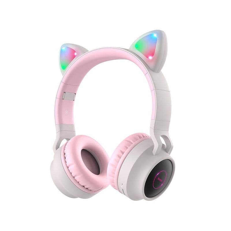 Hoco W27 Cat Ear Wireless Earphones Gray