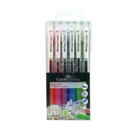 Fabercastell Fast Dry Gel Pen 6 Color