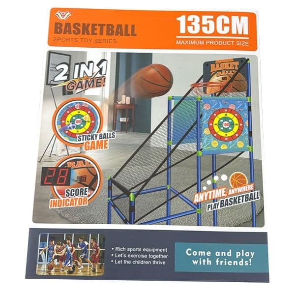 Basketball Game Set Indoor & Outdoor Game Toy Kids Boys Girls No.16504