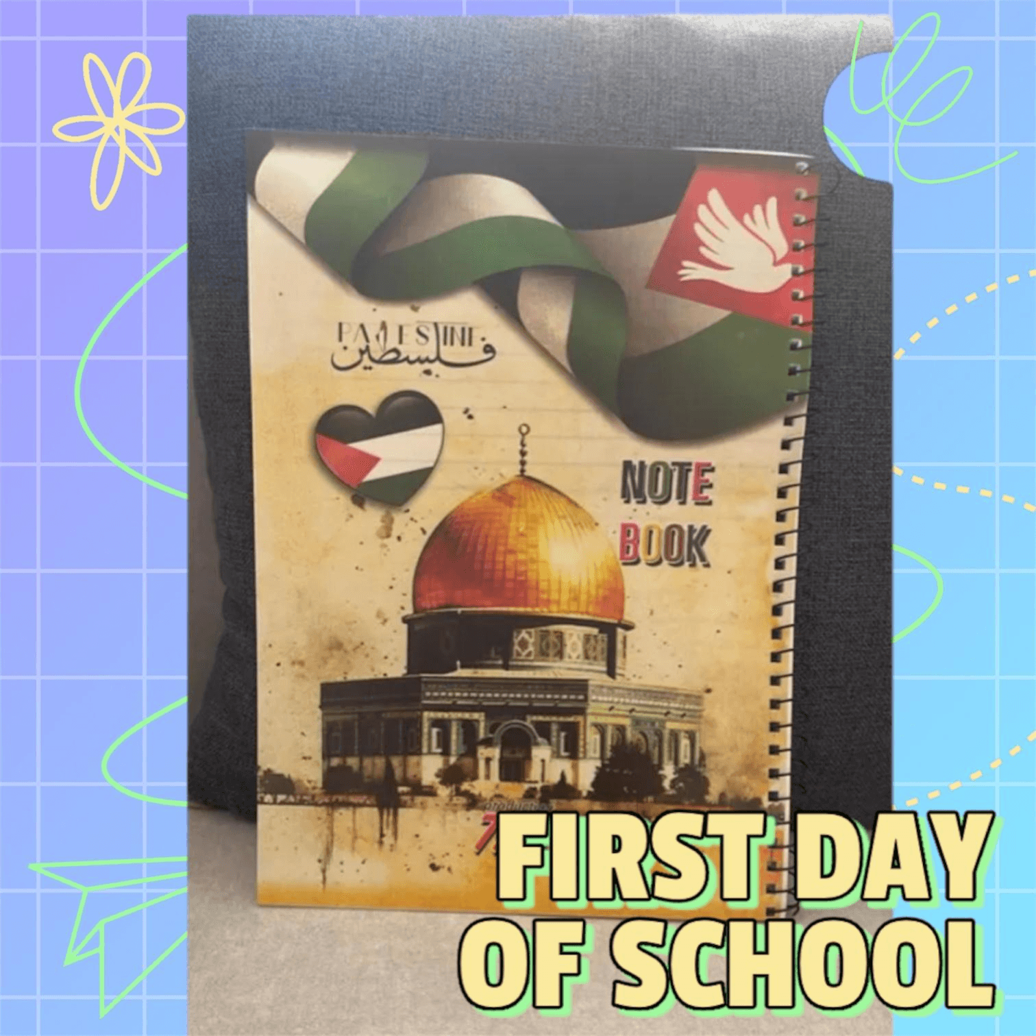 Gaza/Palestine Notebook Medium Size
