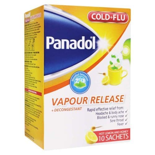 Panadol Lemon & Honey Decongestant Sachets 10's