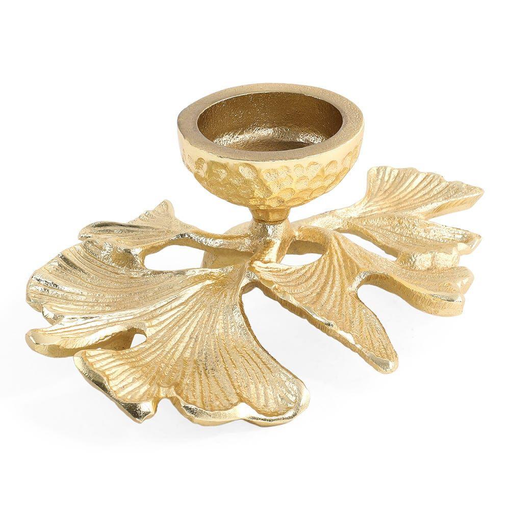 Spark Candle Holder, Gold - 16X5.5 Cm