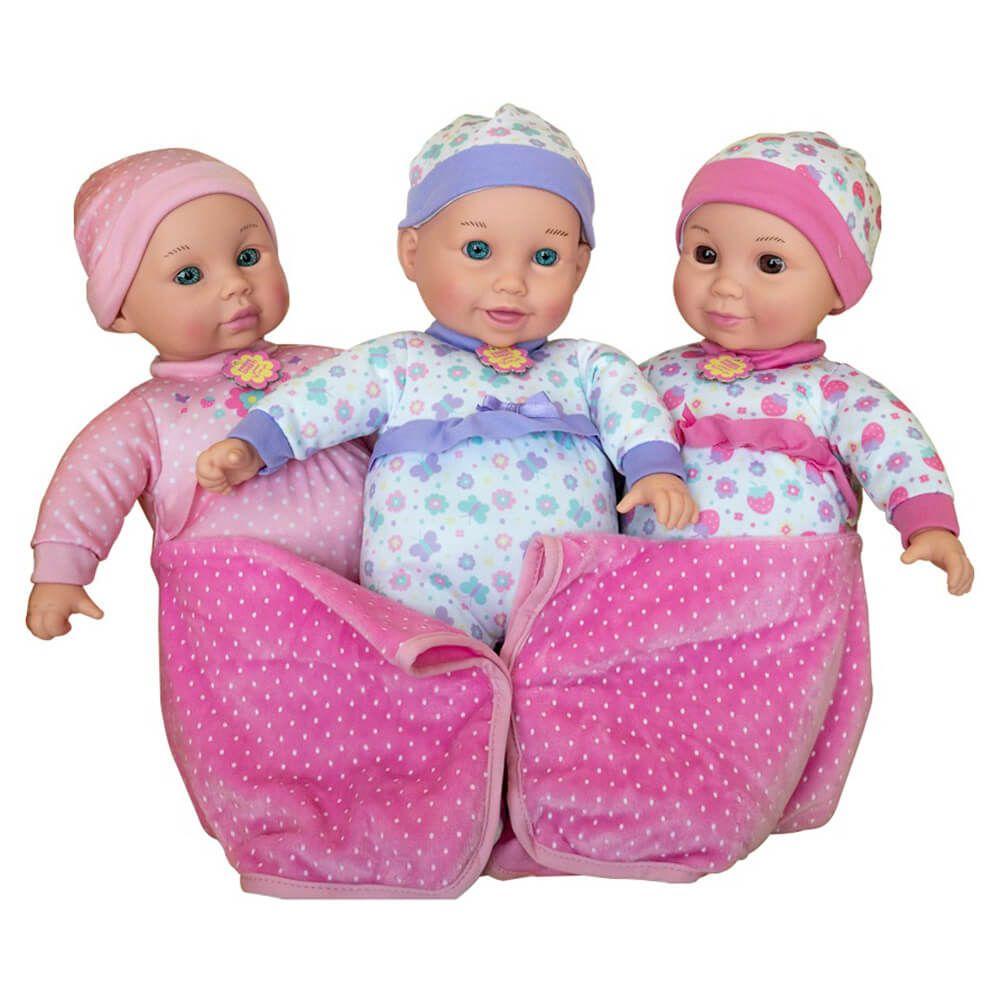 Hayati Girl Amoura Lovable Triplets Baby Dolls (35 Cm)