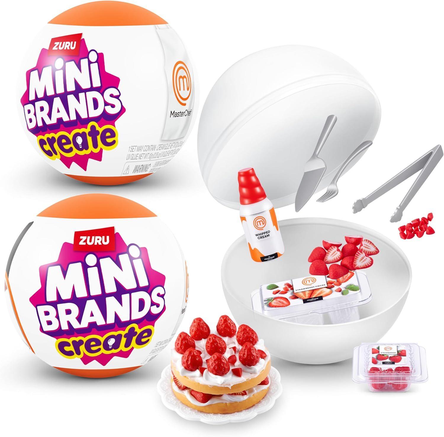 Mini Brands Master Chef Series 1 Collect And Create 11 Masterchef Dishes Diy Resin Play Non-Edible Collectible (Assorted)