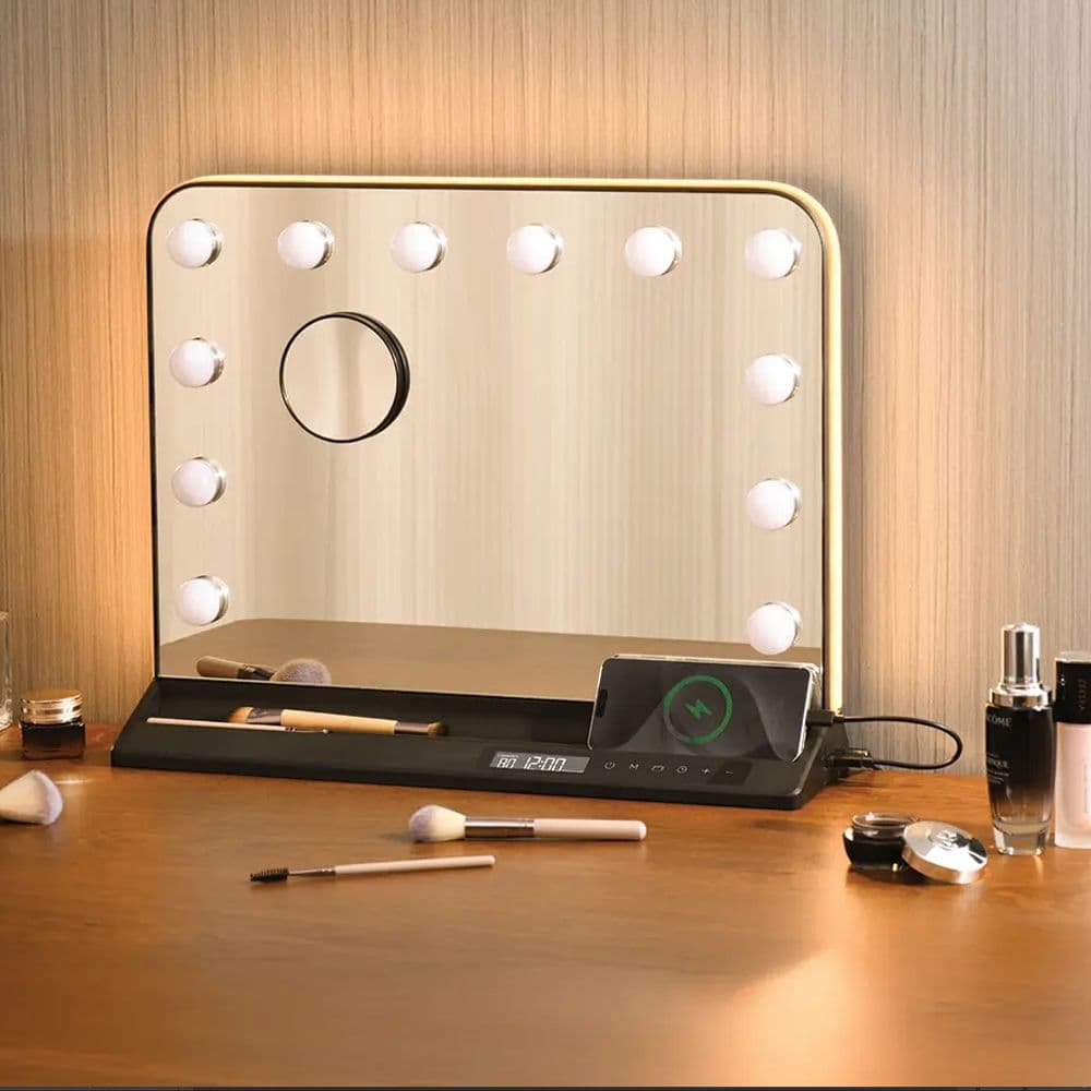 Green Lion Vanity Mirror - Black