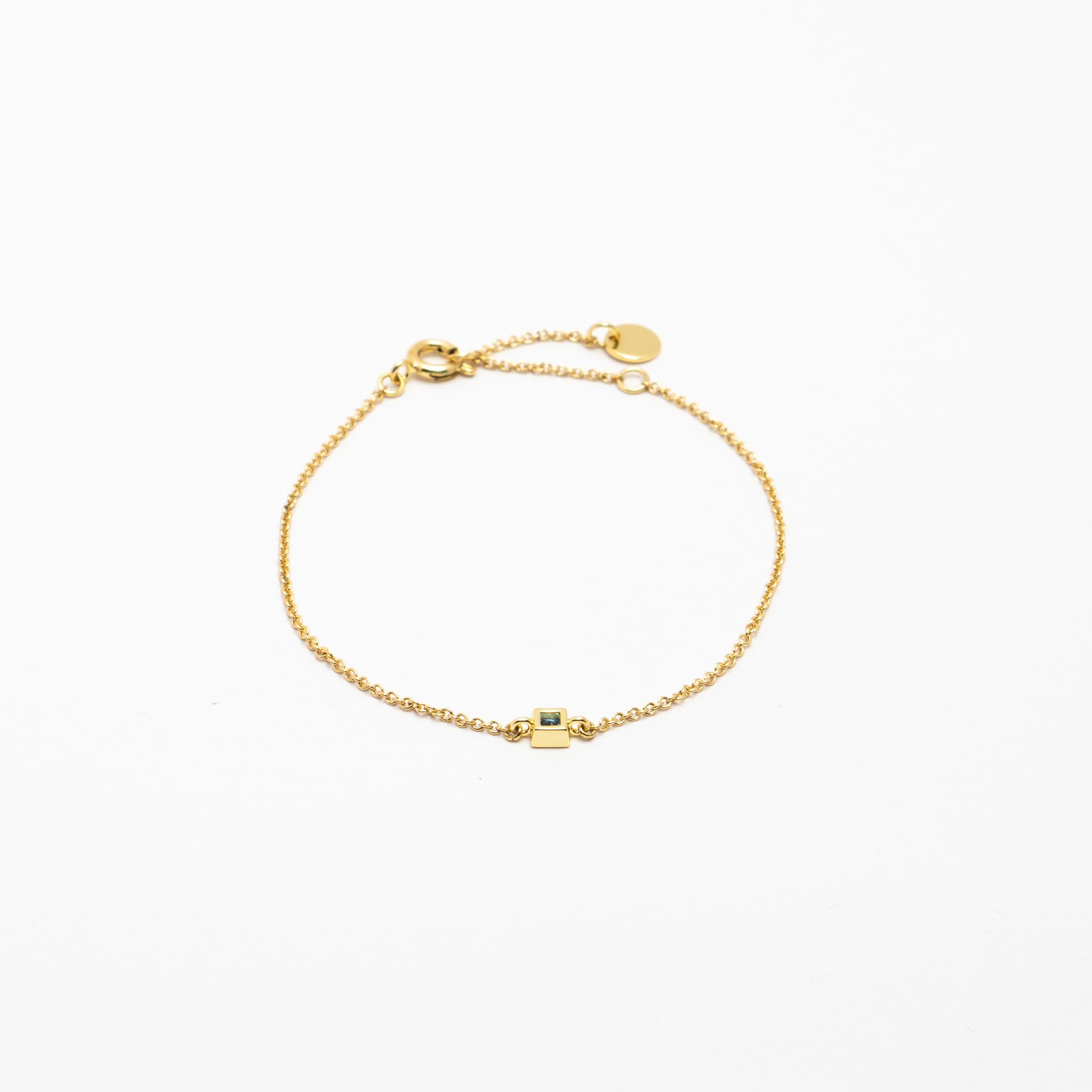 Square Blue Crystal Bracelet
