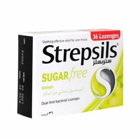 Strepsils Lemon Sugar Free 36'S Lozenges