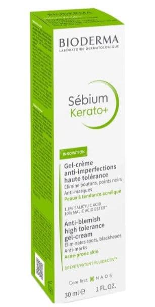 Bioderma Sebium Kerato+ Anti-Blemish High Tolerance Gel-Cream 30ml