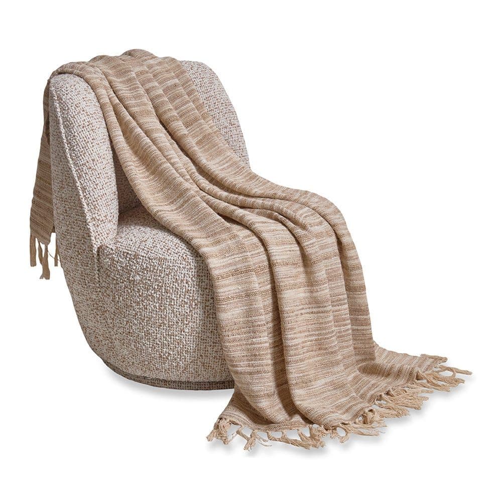 Marlo Cotton Throw, Natural - 130X170Cm