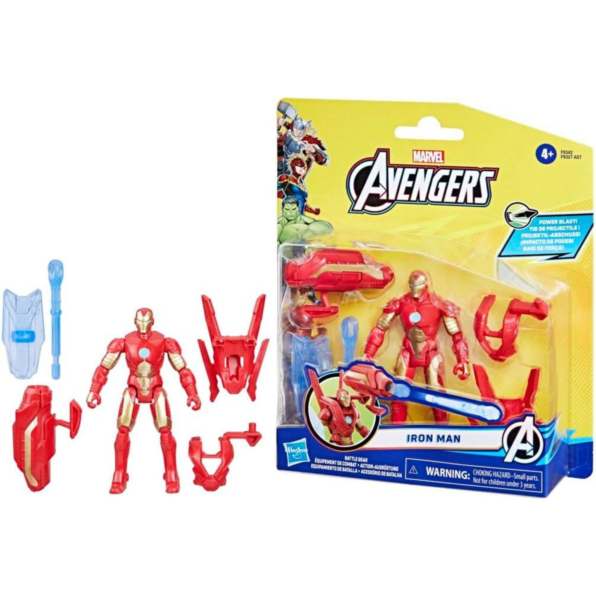 Marvel Avengers Epic Hero Series Battle Gear Iron Man Action Figure ( 10.2 Cm )