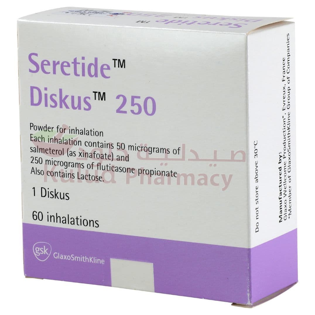 Seretide Diskus Inhalation Powder 250 Mcg 60 DO