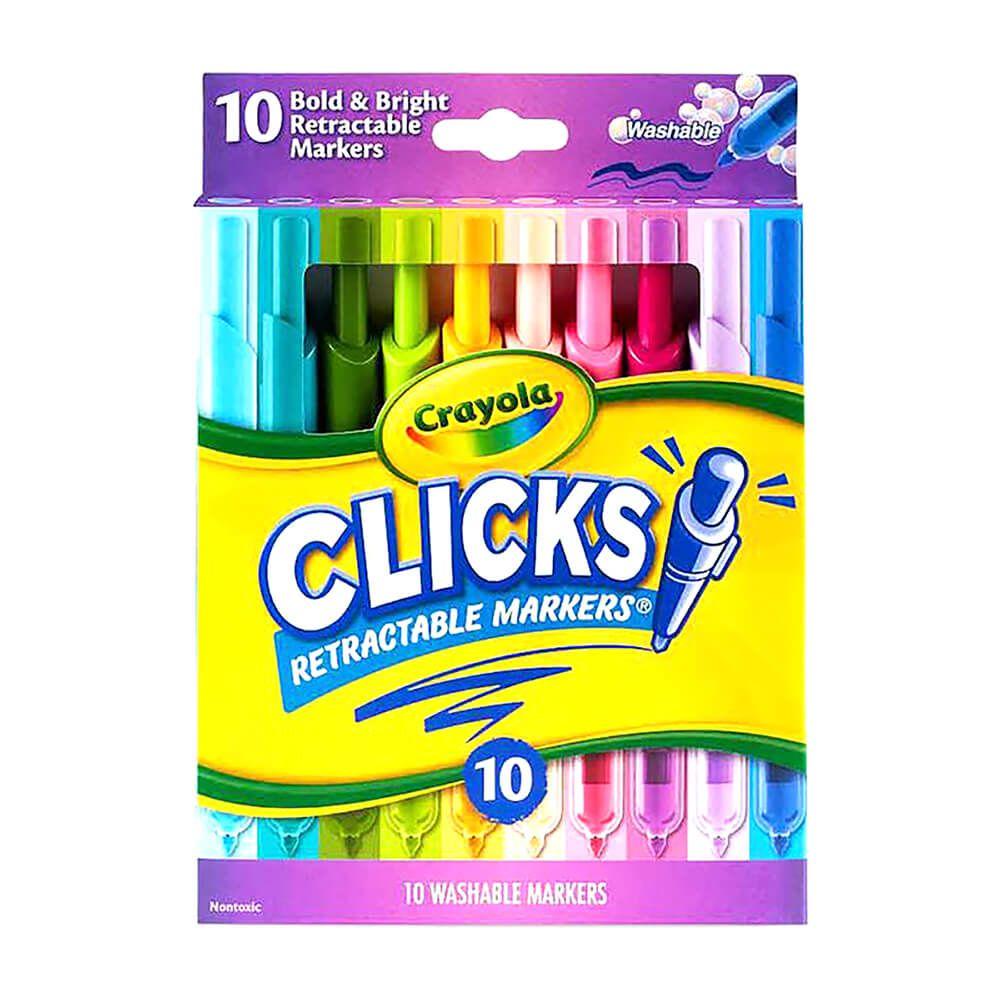 Crayola Clicks Retractable Washable Markers (10 Count)