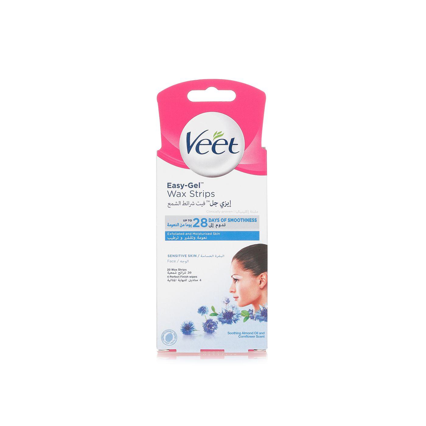 Veet Cold Wax Strips Sensitive Face & Bikini 20S