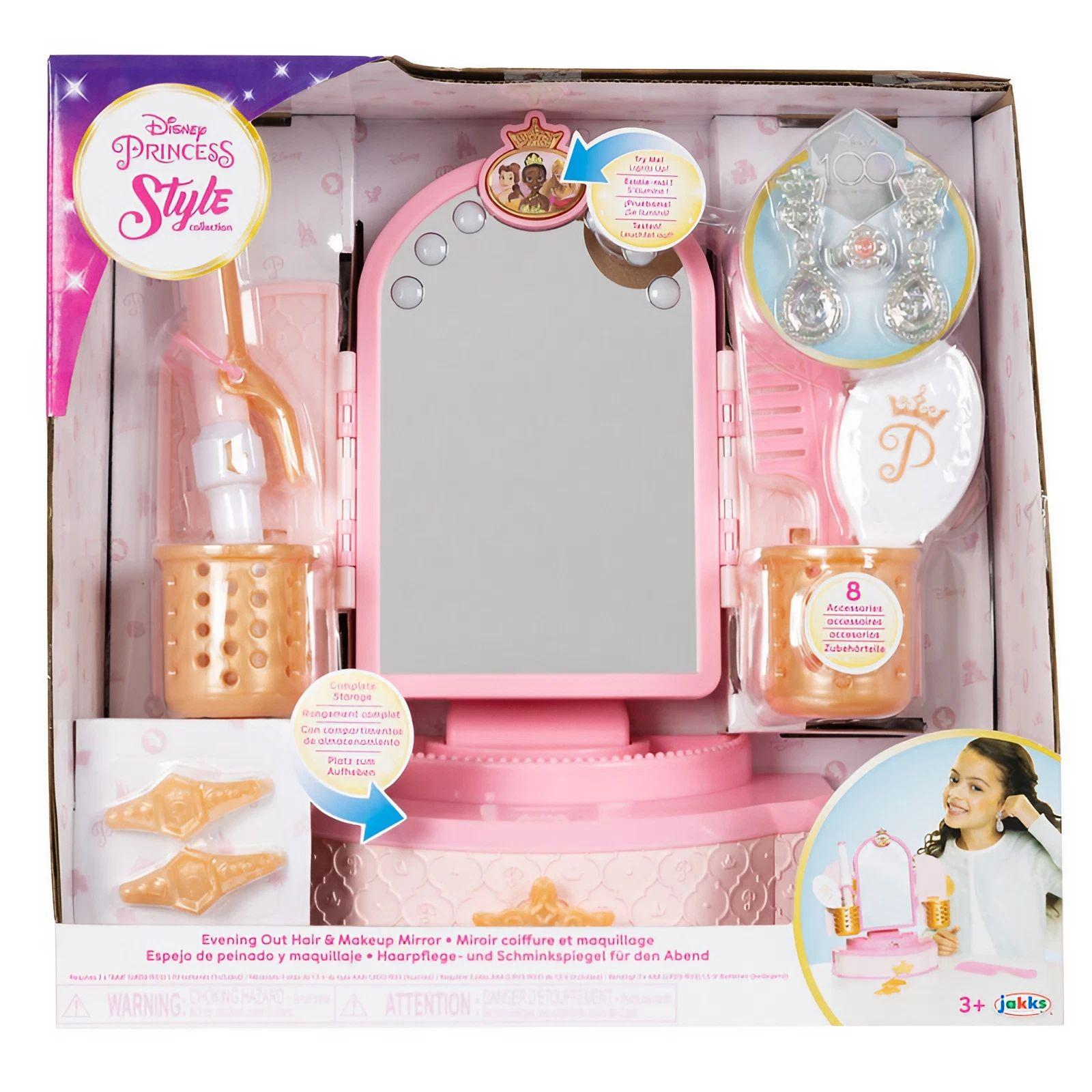 Disney Princess Style Evening Hair Out And Makeup Mirror Set