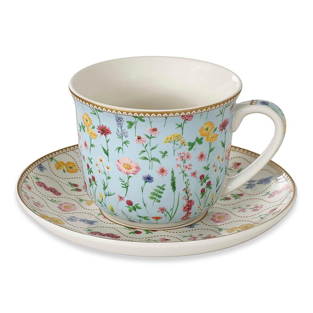 Meadow China Breakfast Cup, Multicolour - 400Ml