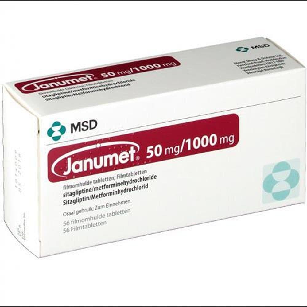 Janumet 50Mg 1000Mg 56 Tablets