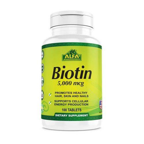 Alfa Biotin 50000 Mcg 100 Tab  