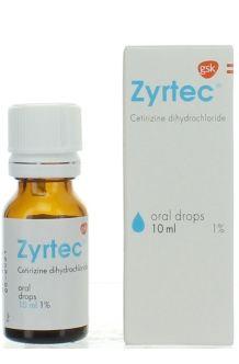 Zyrtec 1% Oral Drops 10 Ml