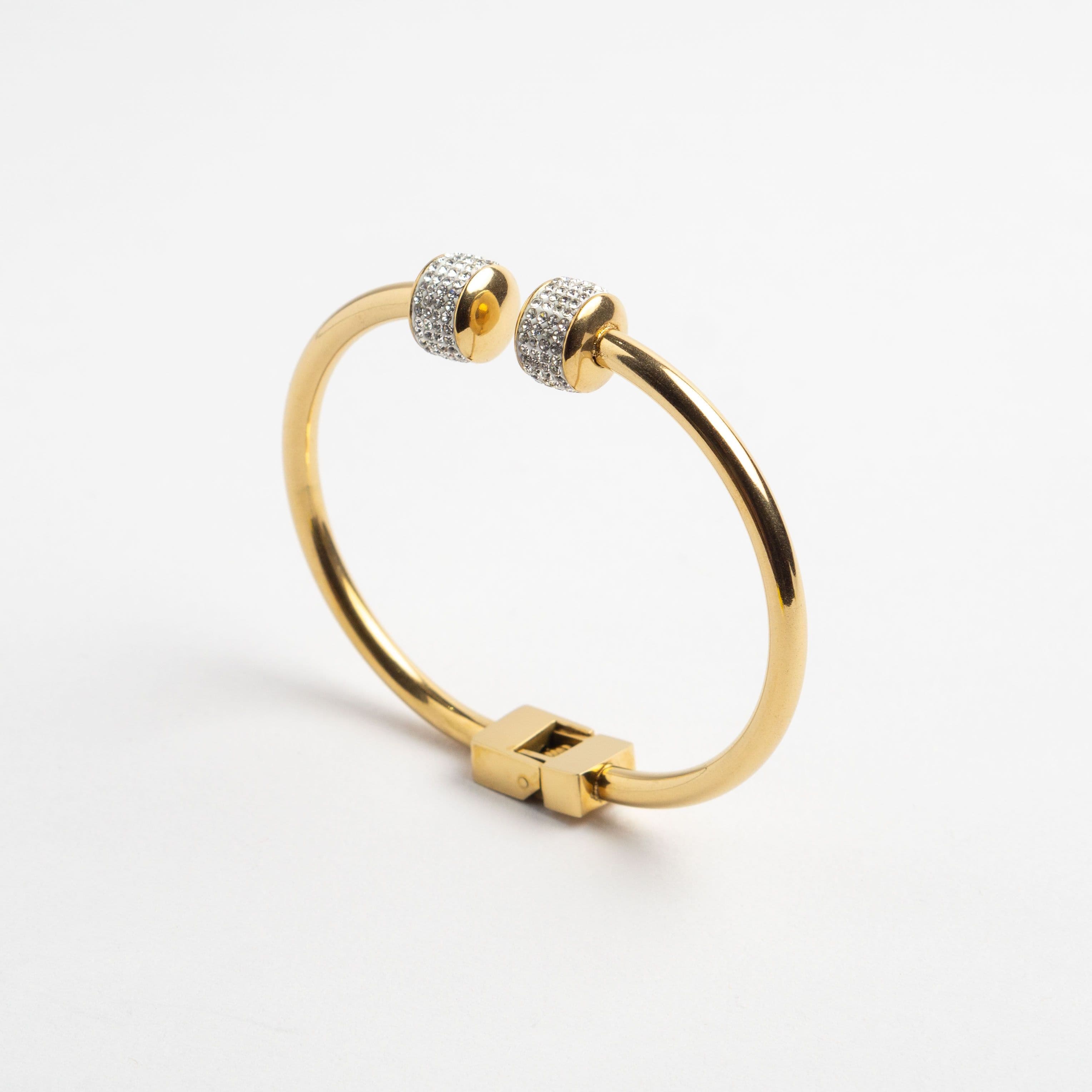 Open Cuffs Small Bangle - Gold