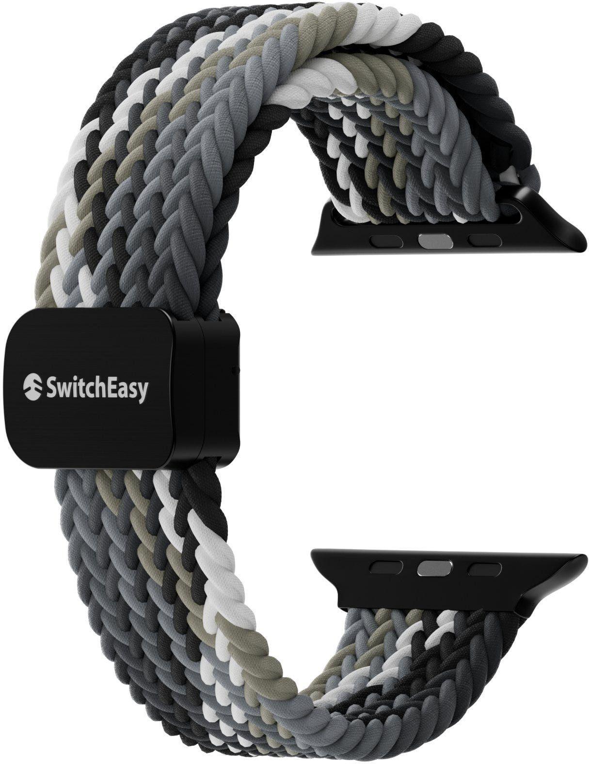 Switcheasy Candy Braided Nylon Watch Loop With Magnetic Lock For Apple Watch S4~S9 38/40/41Mm,Black