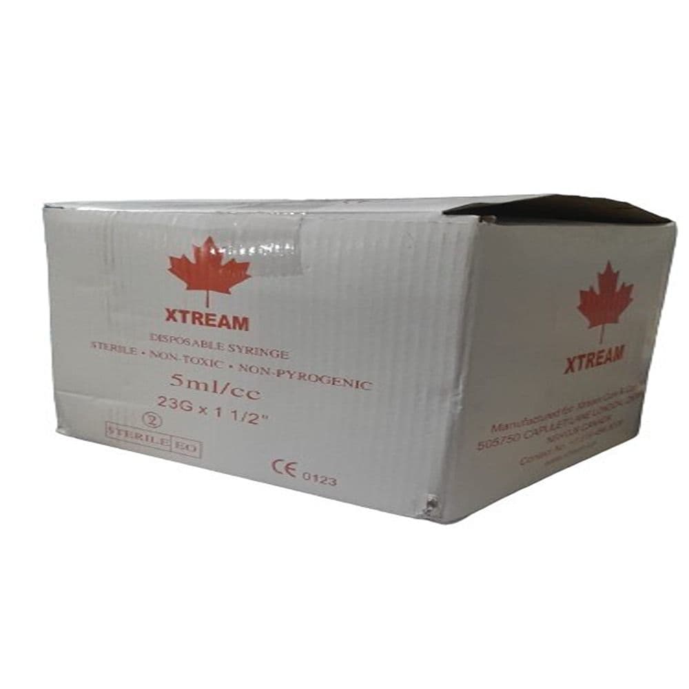 Xtream Disposable Syringe 5Ml 23G 100'S