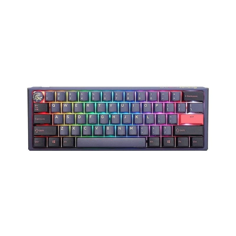 Ducky One 3 Mini Aura 60% Wired Mechanical Gaming Keyboard - Blue Switch - Cosmic - لوحة مفاتيح