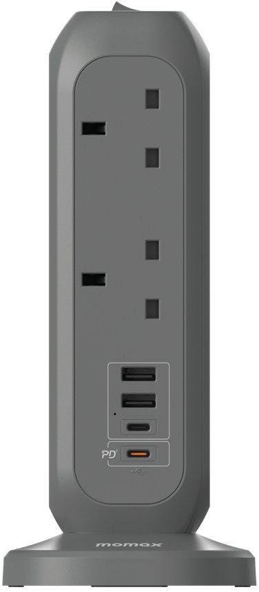 Momax Oneplug 11-Outlet Power Strip With Usb - Space Grey