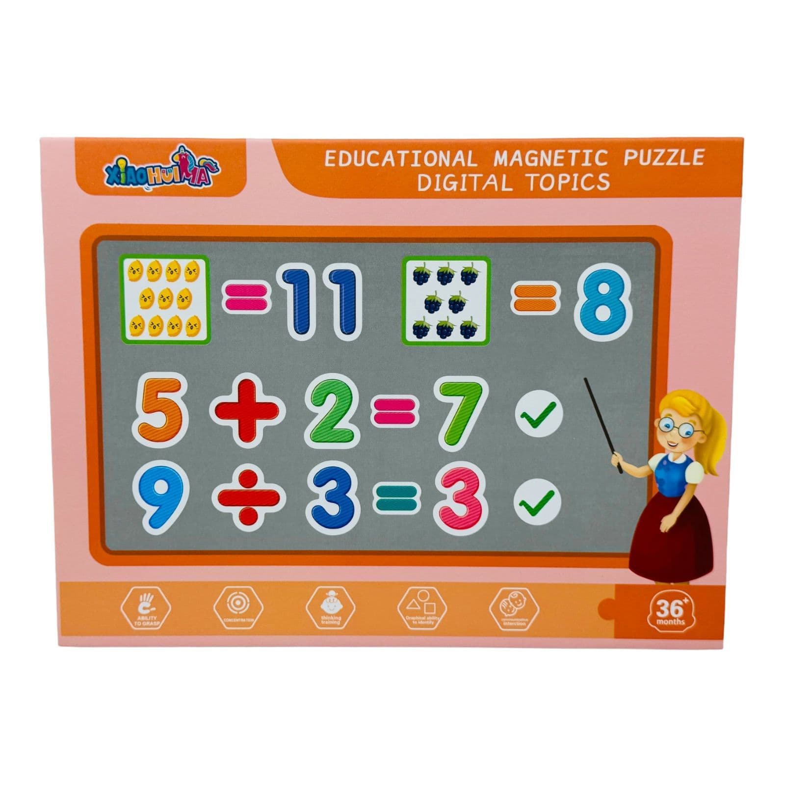 Educational Magnetic Number Puzzles No.16511