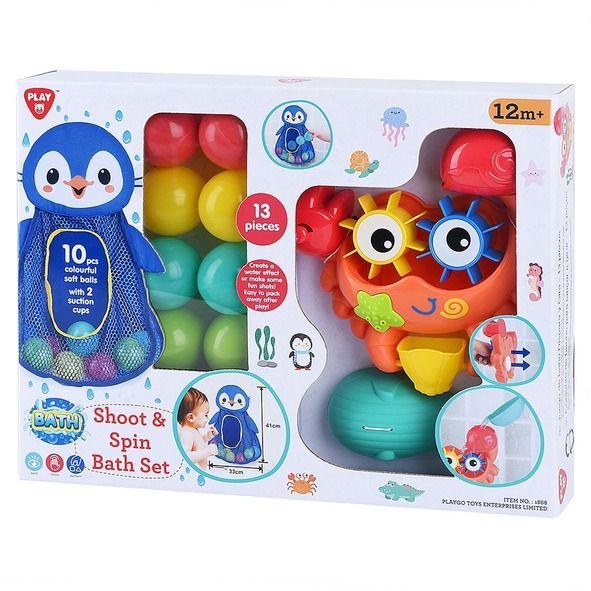 Playgo Shoot & Spin Bathset - 13Pcs