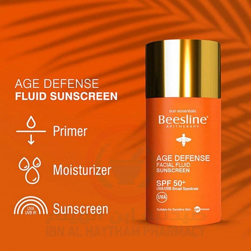 Beesline Age Defense Facial Fluid Sunscreen Spf50+ (40Ml)