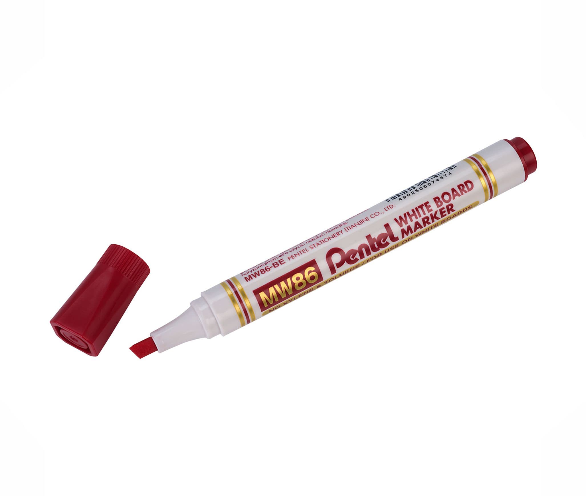 قلم ماركر أحمر لسبورة بيضاء Pentel