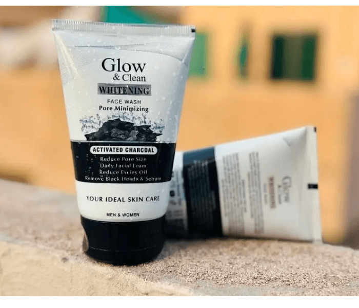 Glow & Clean Whitening Activated Charcoal Face Wash for Men and Women