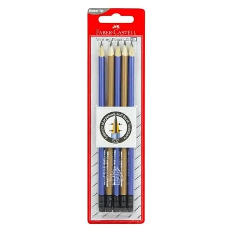 Fabercastell Eraser Tip Graphite Hb 5 Pencils 5Pieces