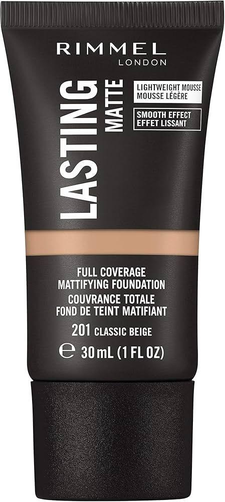 Rimmel London Lasting Matte Foundation 201 Classic Beige 30 Ml